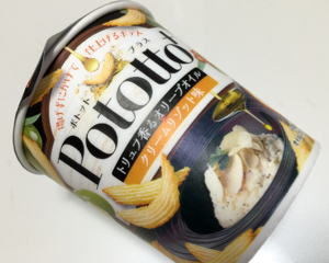 オリーブオイルをかけて食べるポテチ！Pototto+ ポトットプラス クリームリゾット味を食べてみた