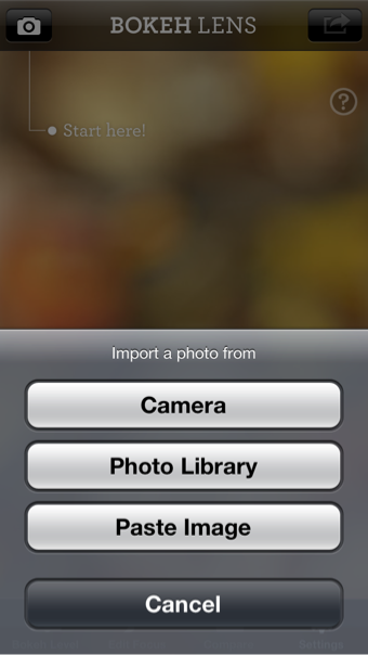 写真の背景などをぼかし加工できるiphoneアプリ Bokeh Lens Memobits